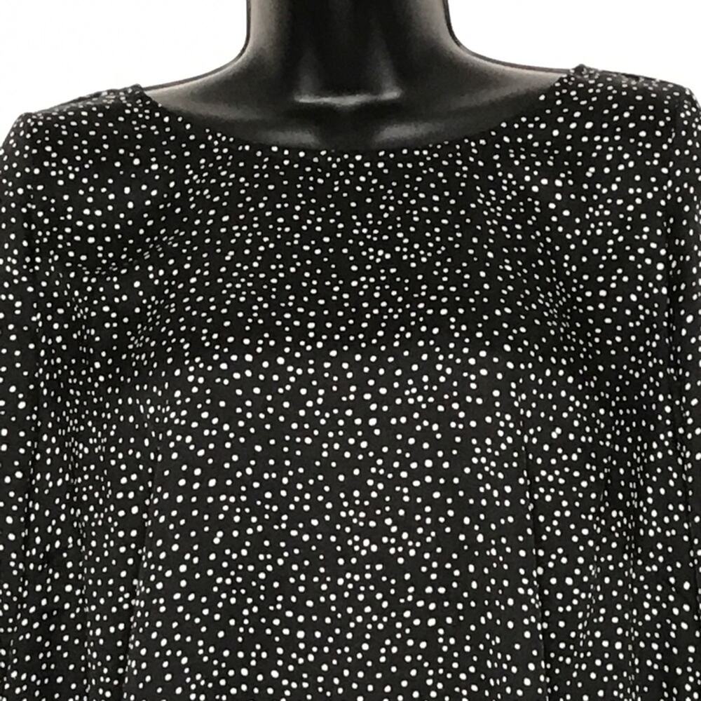 Lane Bryant Cold Shoulder Black Polka Dot Top-18 - Picture 7 of 14